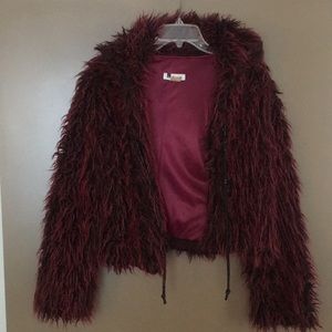 Faux fur jacket